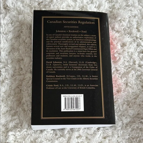 Canadian Securities Regulation - Student Edition Book - Picture 2 of 3
